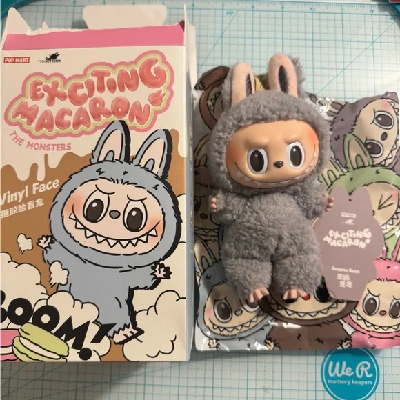 Authentic Pop Mart Macaron Sesame Bean Labubu (opened) - Picture 2 of 7